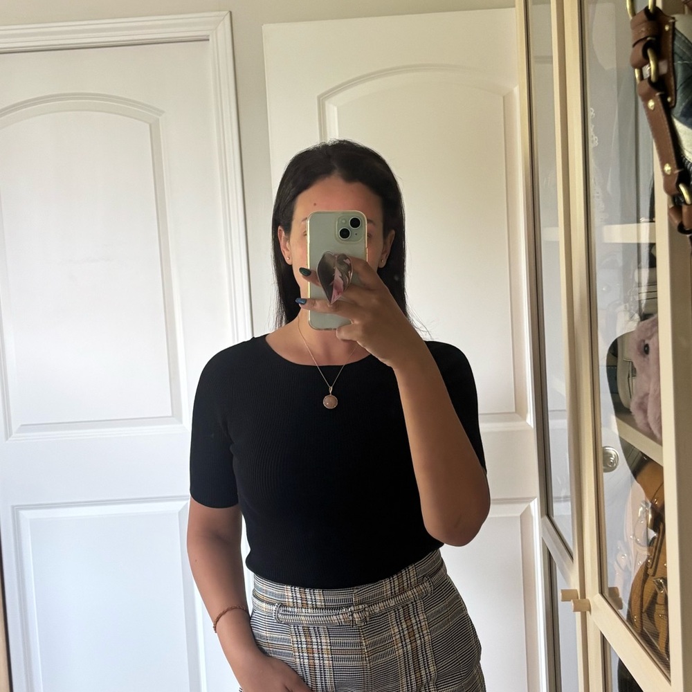 Ann Taylor Classic Black Knit Top